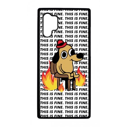 This is fine DOG kutyas meme Samsung Galaxy Note 10 Plus tok