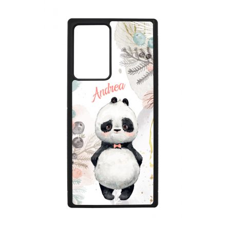 Édes kis Panda - Téli mintás Samsung Galaxy Note 20 Ultra tok