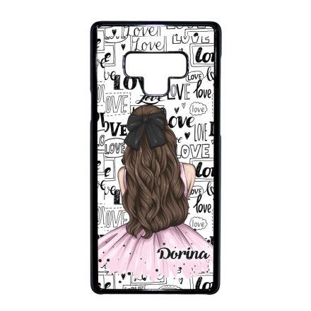 Kérd a Neveddel - LOVE Girl szerelem valentin napi Samsung Galaxy Note 9 tok