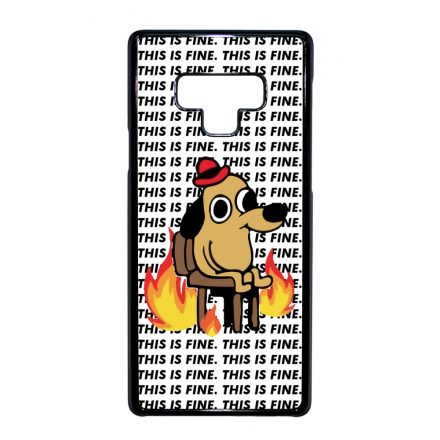 This is fine DOG kutyas meme Samsung Galaxy Note 9 tok