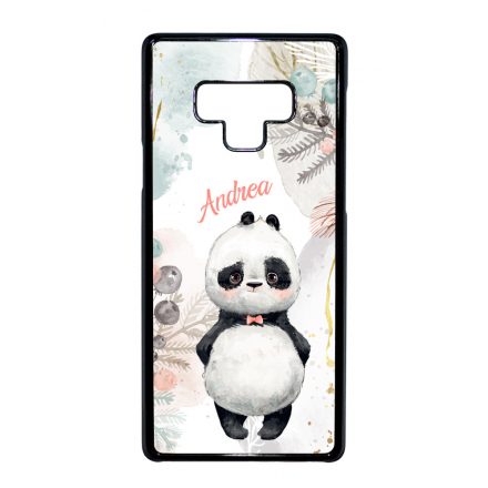 Édes kis Panda - Téli mintás Samsung Galaxy Note 9 tok