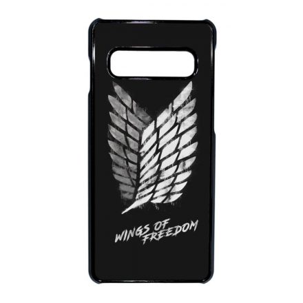 Wings of freedom Attack on titan aot Samsung Galaxy S10 fekete tok