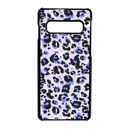 Purple Leopard Wild Beauty Animal Fashion Csajos Allat mintas Samsung Galaxy S10 tok