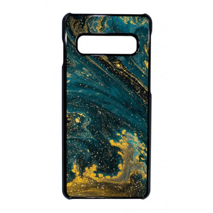 Luxury Blue Aranylo marvany Samsung Galaxy S10 tok