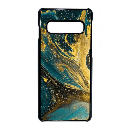 Golden Blue marvanyos marvany mintas Samsung Galaxy S10 tok