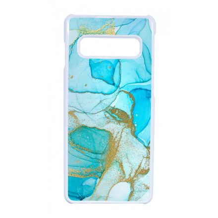 Ocean Blue Gold marvanyos marvany mintas Samsung Galaxy S10 tok