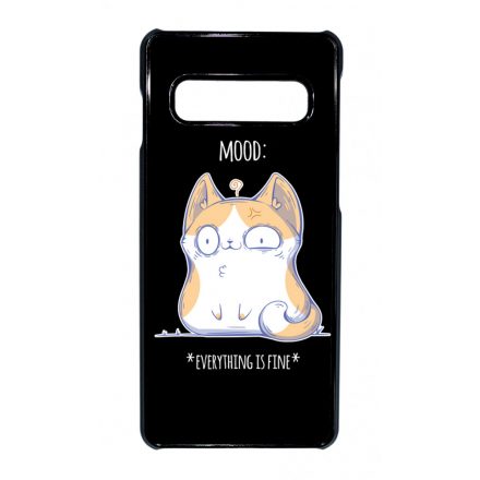 Cat Mood cicas macskas this is fine Samsung Galaxy S10 tok