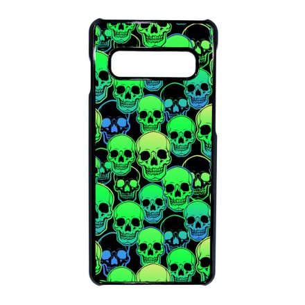 Green Skulls - Halloween Samsung Galaxy S10 tok