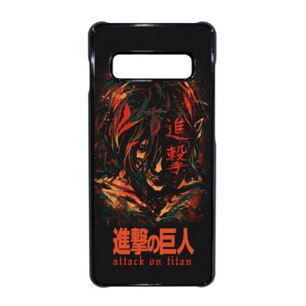 Attack on Titan AOT Eren Samsung Galaxy S10 Plus fekete tok