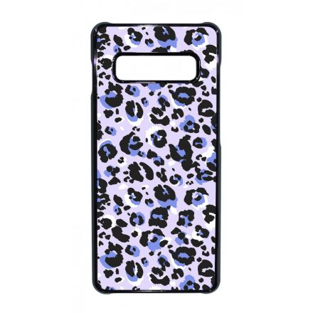 Purple Leopard Wild Beauty Animal Fashion Csajos Allat mintas Samsung Galaxy S10 Plus tok