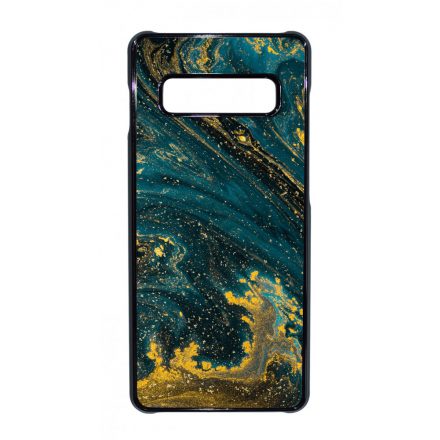 Luxury Blue Aranylo marvany Samsung Galaxy S10 Plus tok