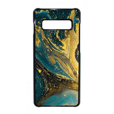 Golden Blue marvanyos marvany mintas Samsung Galaxy S10 Plus tok