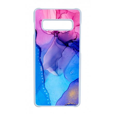 Blue Pink Gradient Ink kek rozsaszin marvanyos Samsung Galaxy S10 Plus tok