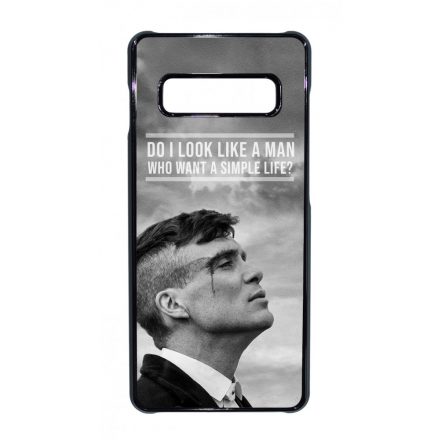 Tommy Shelby simple life idezet peaky blinders Samsung Galaxy S10 Plus tok