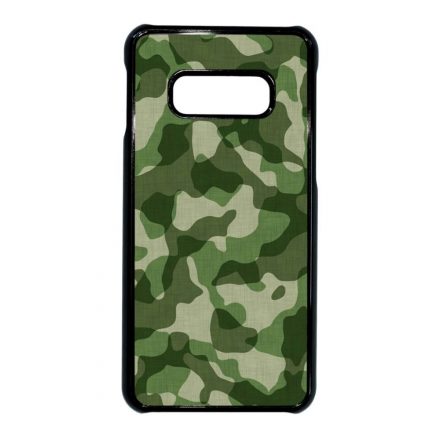 terepszin camouflage kamuflázs Samsung Galaxy S10E fekete tok