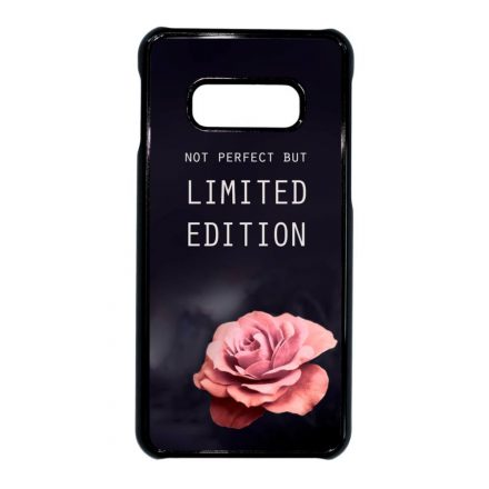 i am Not Perfect But Limited edition viragos rose rozsas Samsung Galaxy S10E fekete tok