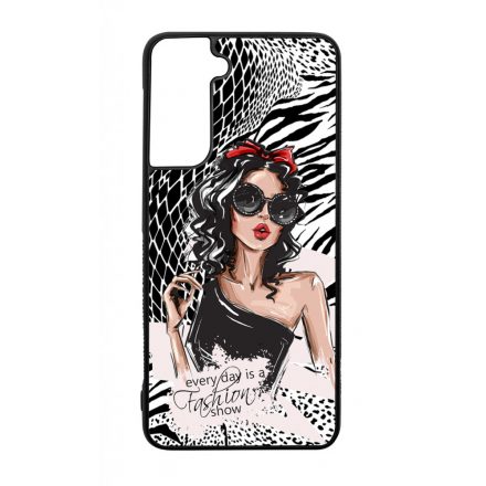 Fashion Show Girl Wild Beauty Animal Fashion Csajos Allat mintas Samsung Galaxy S21 tok