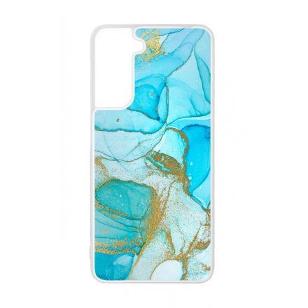 Ocean Blue Gold marvanyos marvany mintas Samsung Galaxy S21 tok