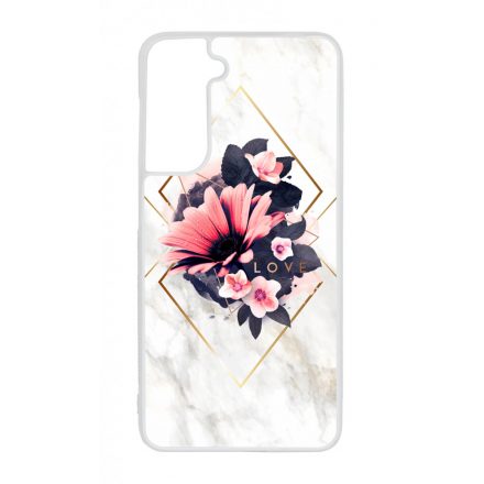 Marble Love marvany mintas viragos Samsung Galaxy S21 FE tok