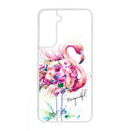 Álomszép Flamingo tropical summer nyári Samsung Galaxy S21 FE tok