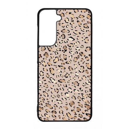 Rose Gold Leopard Wild Beauty Animal Fashion Csajos Allat mintas Samsung Galaxy S21 FE tok