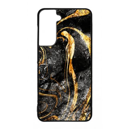 Luxury Golden Black marvanyos marvany mintas Samsung Galaxy S21 FE tok