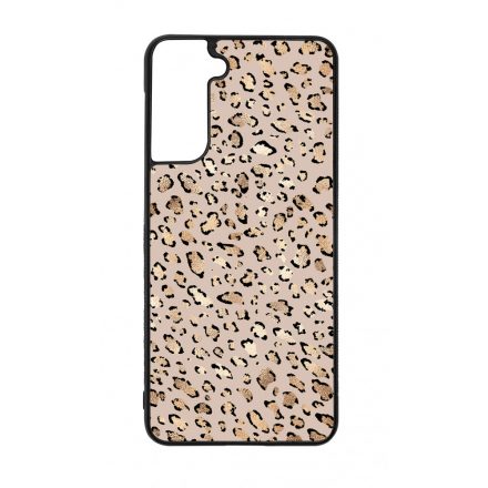 Rose Gold Leopard Wild Beauty Animal Fashion Csajos Allat mintas Samsung Galaxy S21 Plus tok