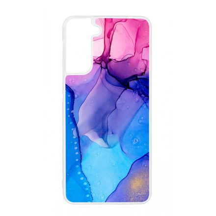 Blue Pink Gradient Ink kek rozsaszin marvanyos Samsung Galaxy S21 Plus tok