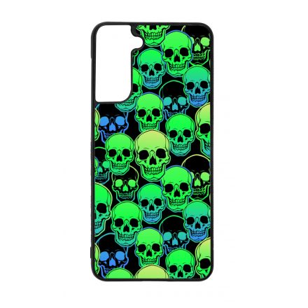 Green Skulls - Halloween Samsung Galaxy S21 Plus tok