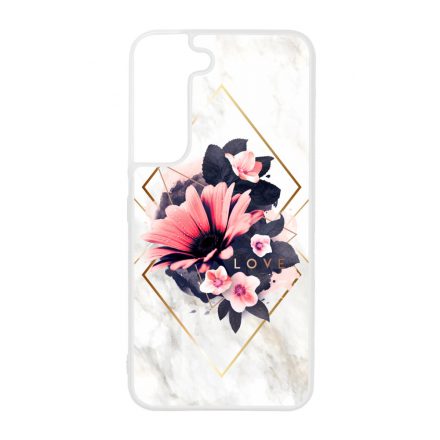 Marble Love marvany mintas viragos Samsung Galaxy S22 tok