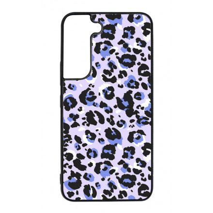 Purple Leopard Wild Beauty Animal Fashion Csajos Allat mintas Samsung Galaxy S22 tok