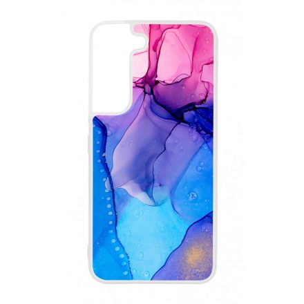 Blue Pink Gradient Ink kek rozsaszin marvanyos Samsung Galaxy S22 tok