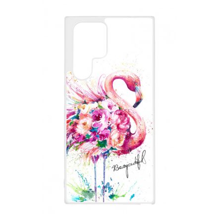 Álomszép Flamingo tropical summer nyári Samsung Galaxy S22 Ultra tok