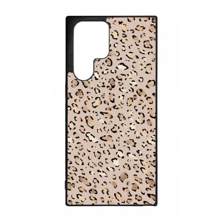 Rose Gold Leopard Wild Beauty Animal Fashion Csajos Samsung Galaxy S22 Ultra tok