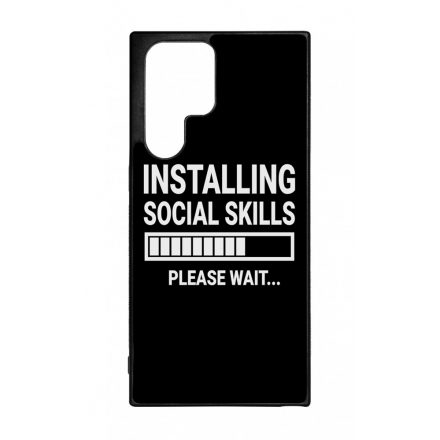 Installing social skills Antisocial Antiszocialis Meno Trendi Samsung Galaxy S22 Ultra tok