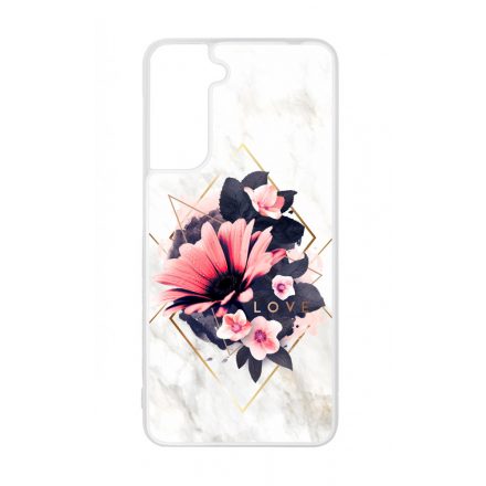 Marble Love marvany mintas viragos Samsung Galaxy S23 tok