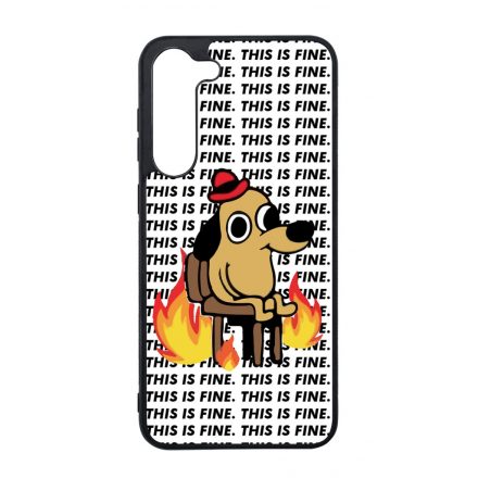 This is fine DOG kutyas meme Samsung Galaxy S23 Plus tok