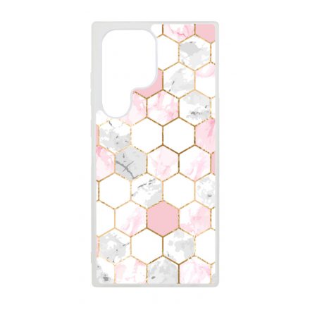 Geometric Rose Gold marvanyos marvany mintas Samsung Galaxy S23 Ultra tok