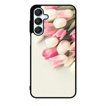 virágos tulipános tavaszi Samsung Galaxy S24 FE tok