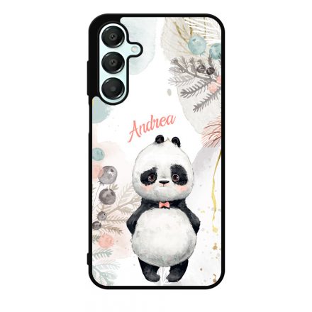 Édes kis Panda - Téli mintás Samsung Galaxy S24 FE tok