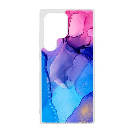 Blue Pink Gradient Ink kek rozsaszin marvanyos Samsung Galaxy S24 Ultra tok