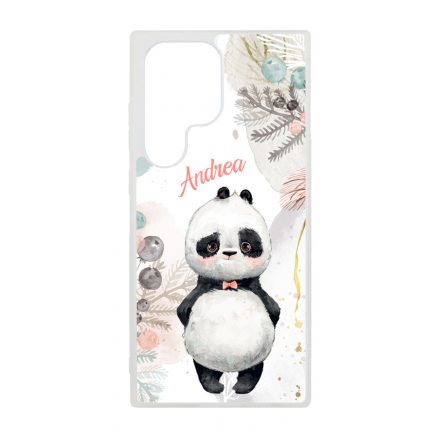 Édes kis Panda - Téli mintás Samsung Galaxy S24 Ultra tok