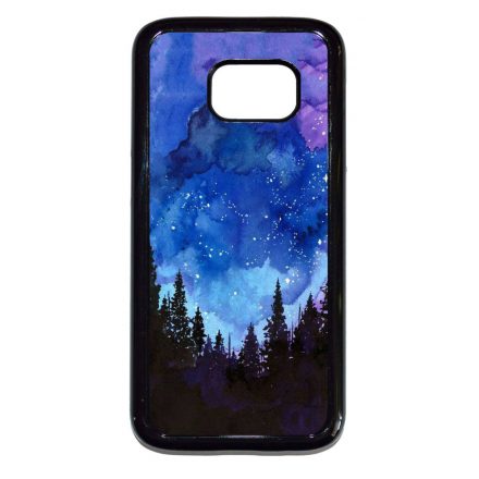 téli karácsonyi art Samsung Galaxy S7 fekete tok