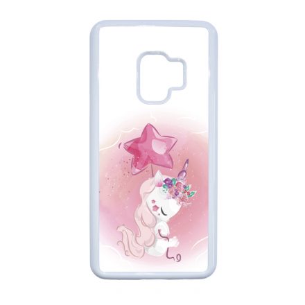 Tündéri unikornis unicorn egyszarvú Samsung Galaxy S9 tok