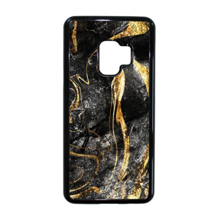 Luxury Golden Black marvanyos marvany mintas Samsung Galaxy S9 tok