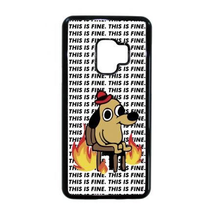 This is fine DOG kutyas meme Samsung Galaxy S9 tok