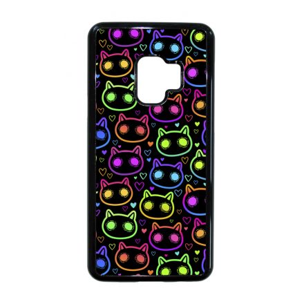 Halloween Macskak - Colored Samsung Galaxy S9 tok