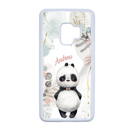 Édes kis Panda - Téli mintás Samsung Galaxy S9 tok