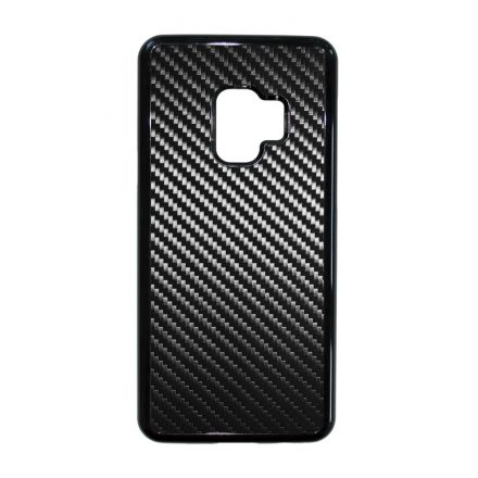 Ezüst karbon fiber mintás Samsung Galaxy S9 tok