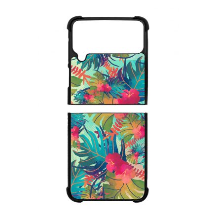 Tropical Beauty - Nyári trópusi mintás Samsung Galaxy Z Flip 3 5G tok